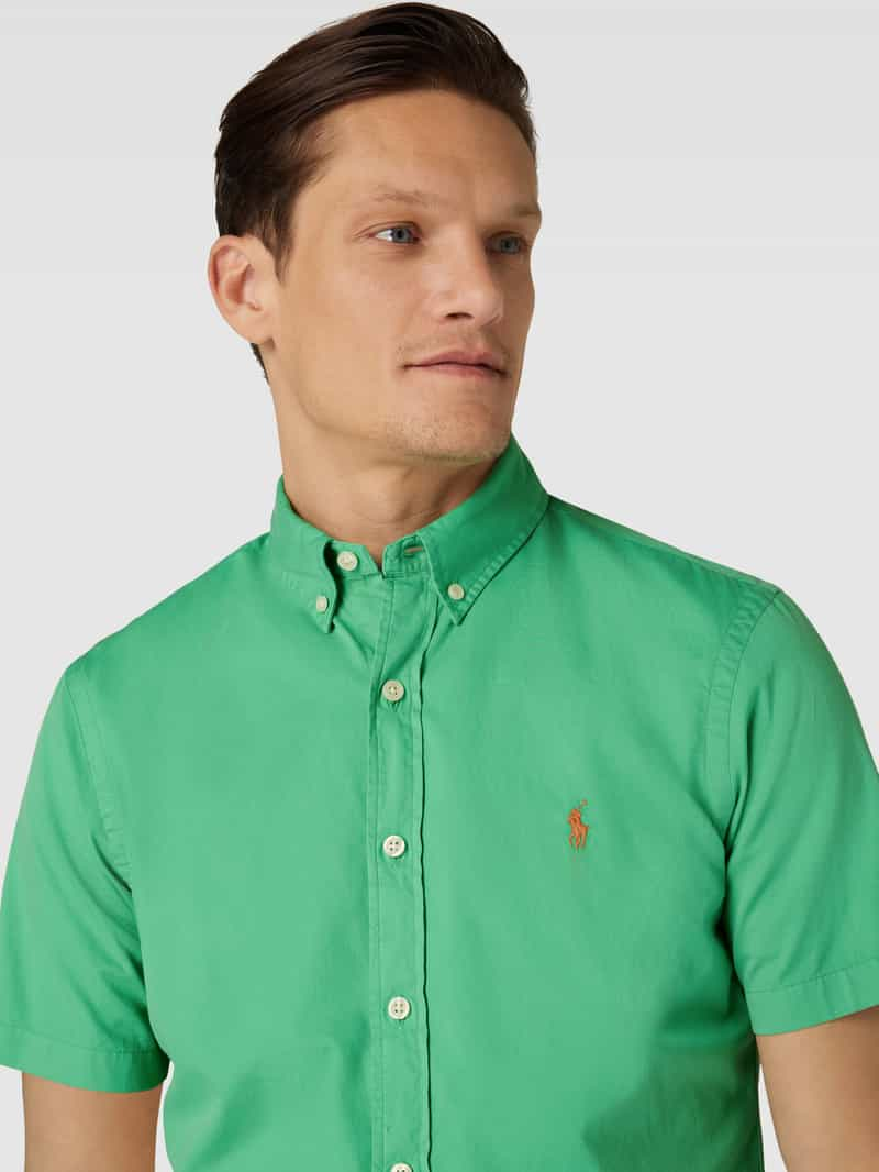 Polo Ralph Lauren Slim fit vrijetijdsoverhemd met halflange mouwen