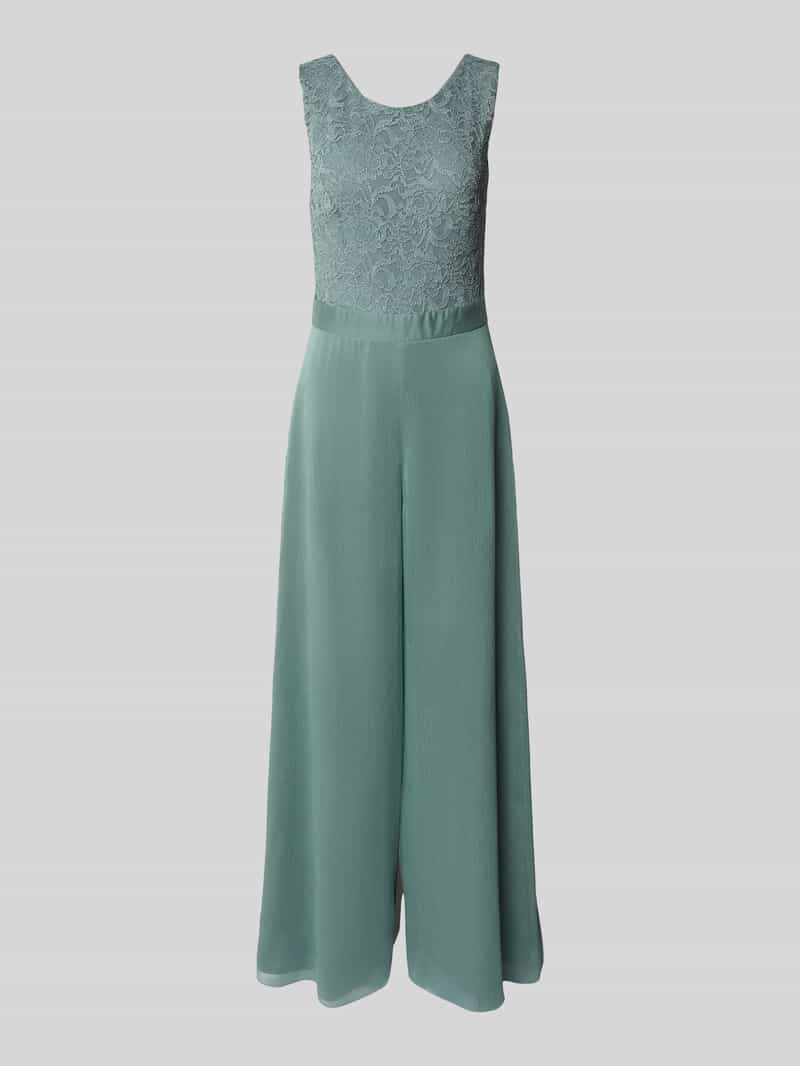 Swing Jumpsuit met wijde pijpen en kant