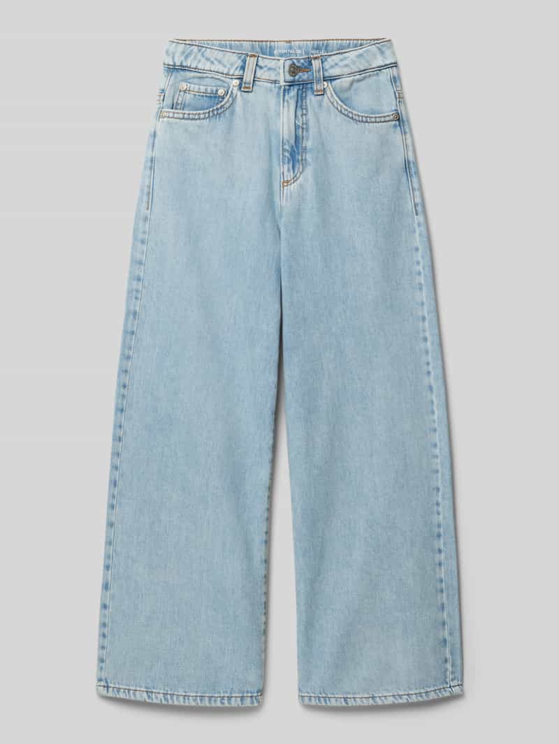 Tom Tailor Wide leg jeans van zuiver katoen