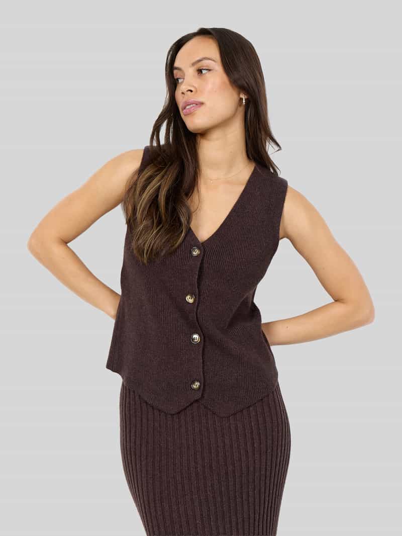 Soyaconcept Regular fit bodywarmer van viscosemix model 'KANITA'