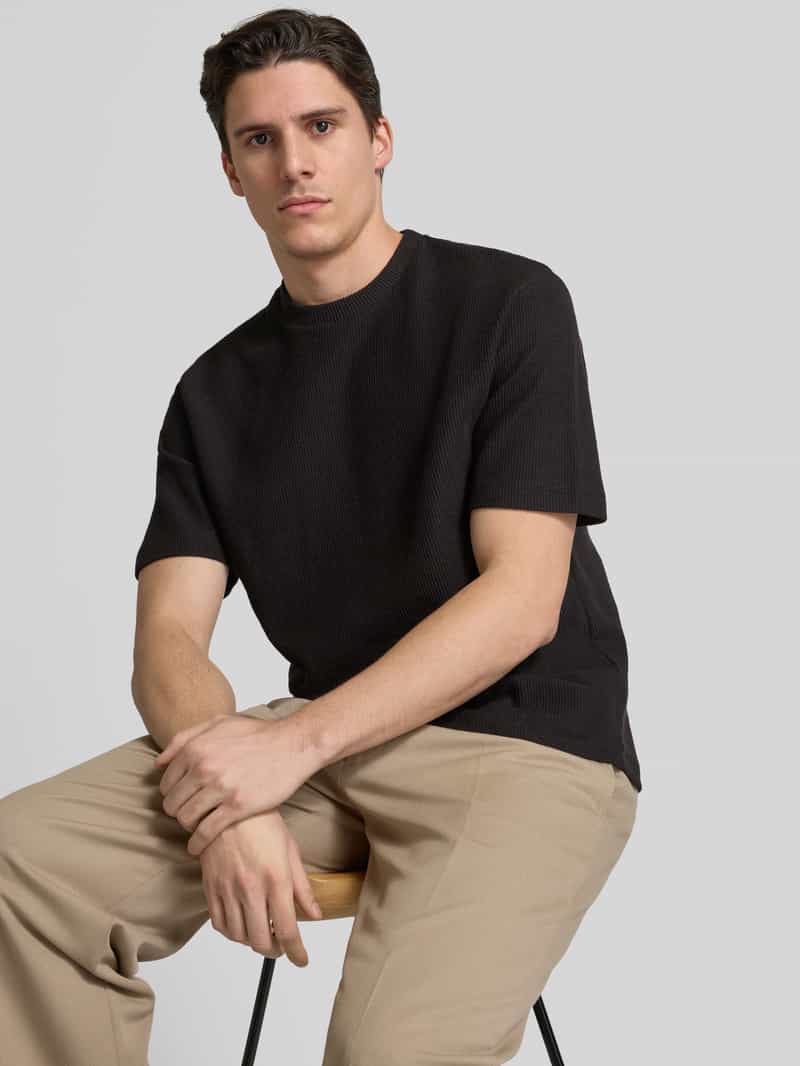 MCNEAL T-shirt met structuurmotief