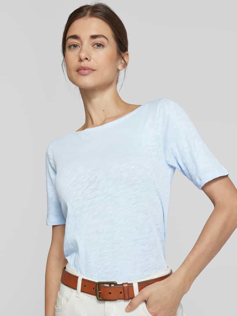 Marc O'Polo Regular fit T-shirt van zachte slub jersey