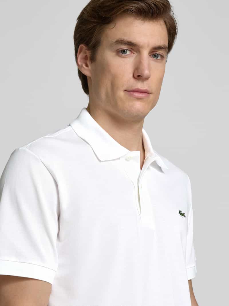 Lacoste Classic fit poloshirt met labelbadge