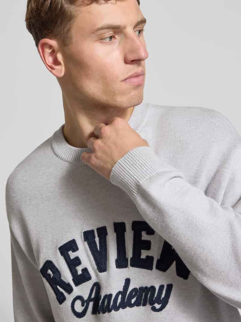 REVIEW Gebreide pullover met ribboorden