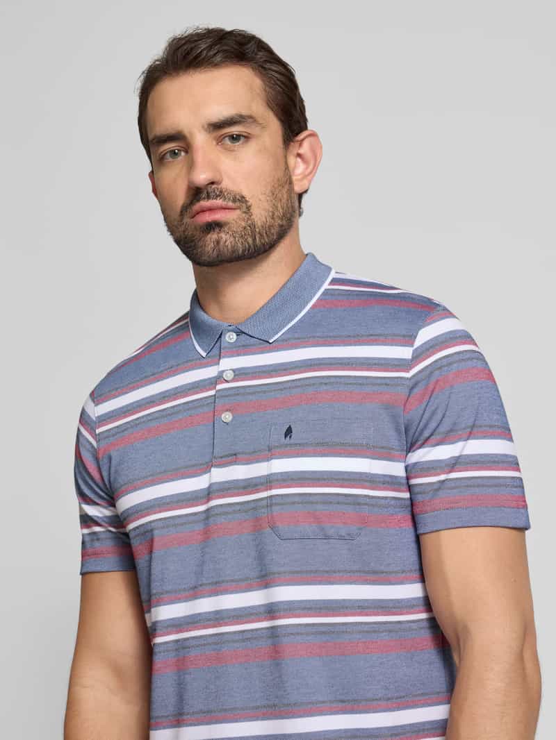 RAGMAN Regular fit poloshirt met borstzak