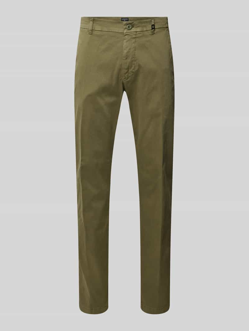 Strellson Slim fit chino met logo-applicatie model 'Tius'