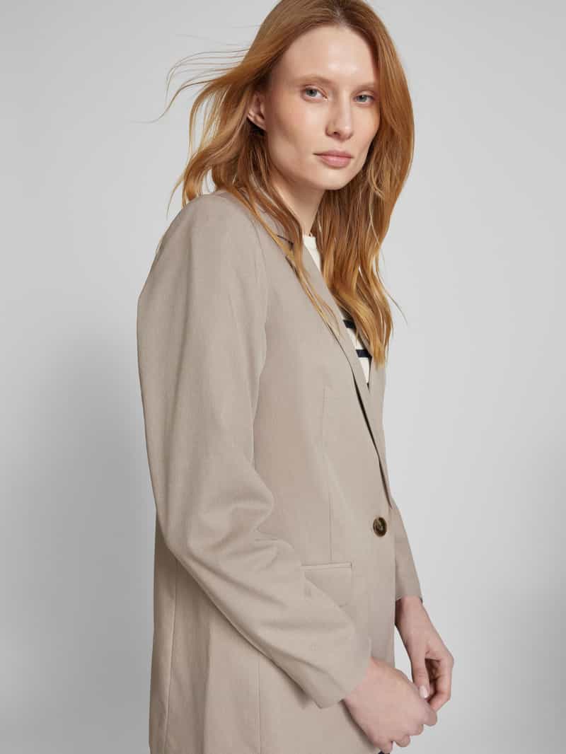 Vero Moda Relaxed fit lange blazer van viscosemix model 'NILA'