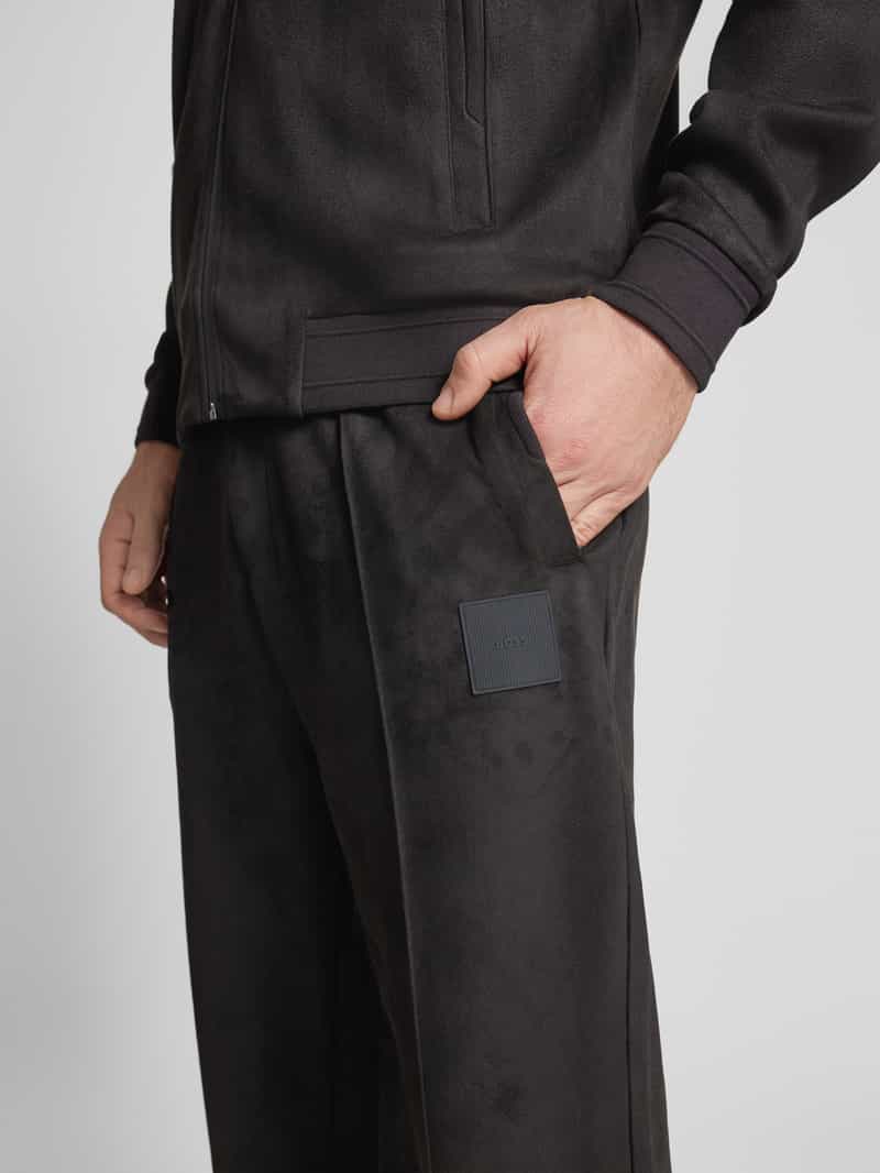 BOSS Green Loose fit sweatpants met tunnelkoord model 'Hurley'