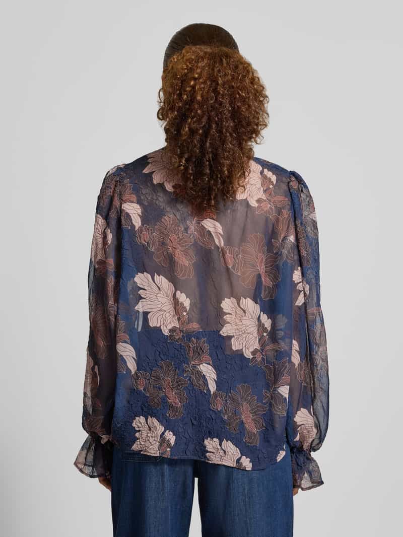 Christian Berg Woman Selection Regular fit blouse in semitransparant design