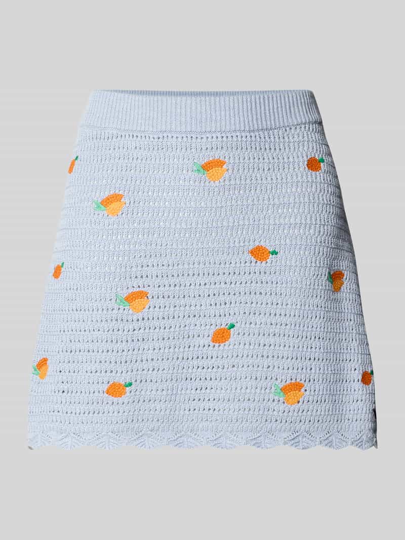 Pepe Jeans Gebreide rok met ajourpatroon model 'OLAYA'