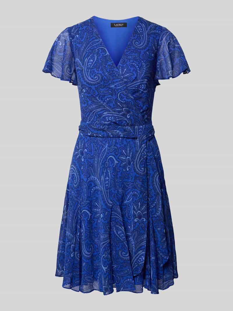 Lauren Ralph Lauren Knielange jurk met V-hals model 'WANDELLA'