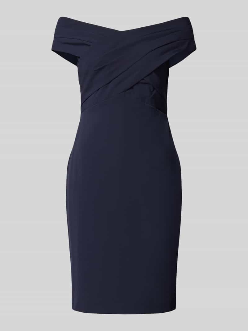 LAUREN DRESSES Knielange cocktailjurk in wikkellook