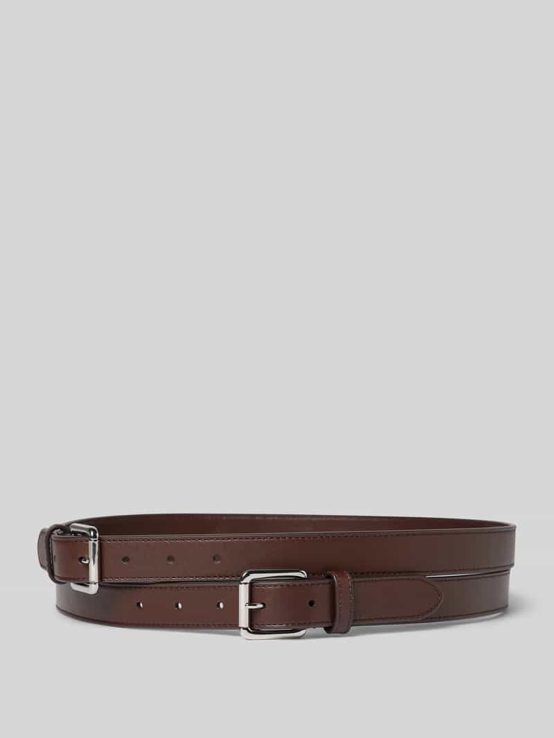 Lauren Ralph Lauren Leren riem met doornsluiting in een set van 2 stuks