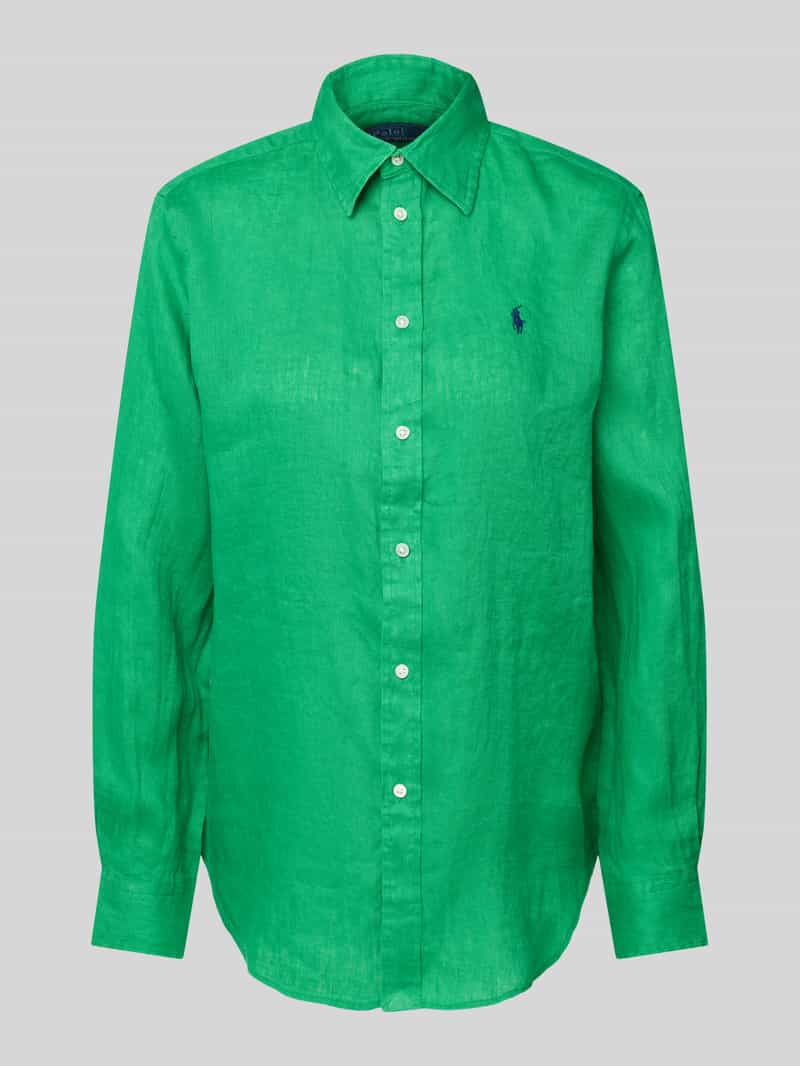 Polo Ralph Lauren Loose fit overhemdblouse van puur linnen met knoopsluiting