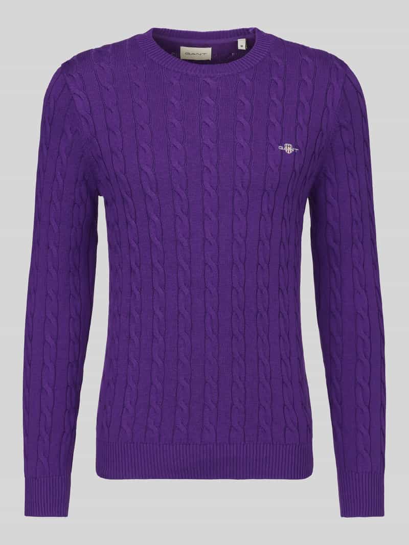 Gant Pullover met geborduurd logo