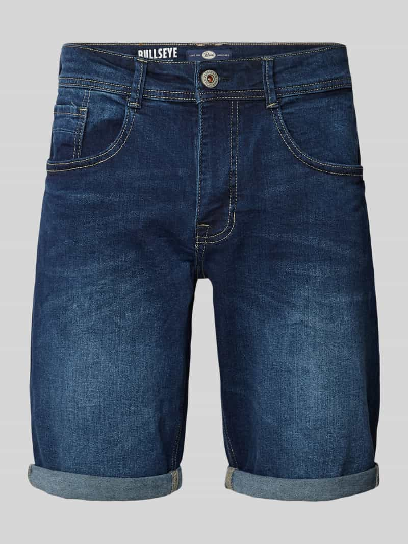 Petrol Korte regular fit jeans in 5-pocketmodel, model 'BULLSEYE'