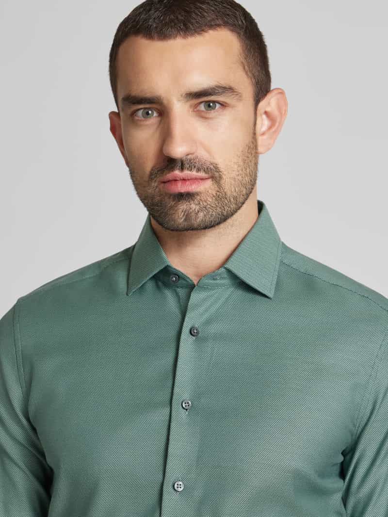 Eterna Slim fit zakelijk overhemd met knoopsluiting