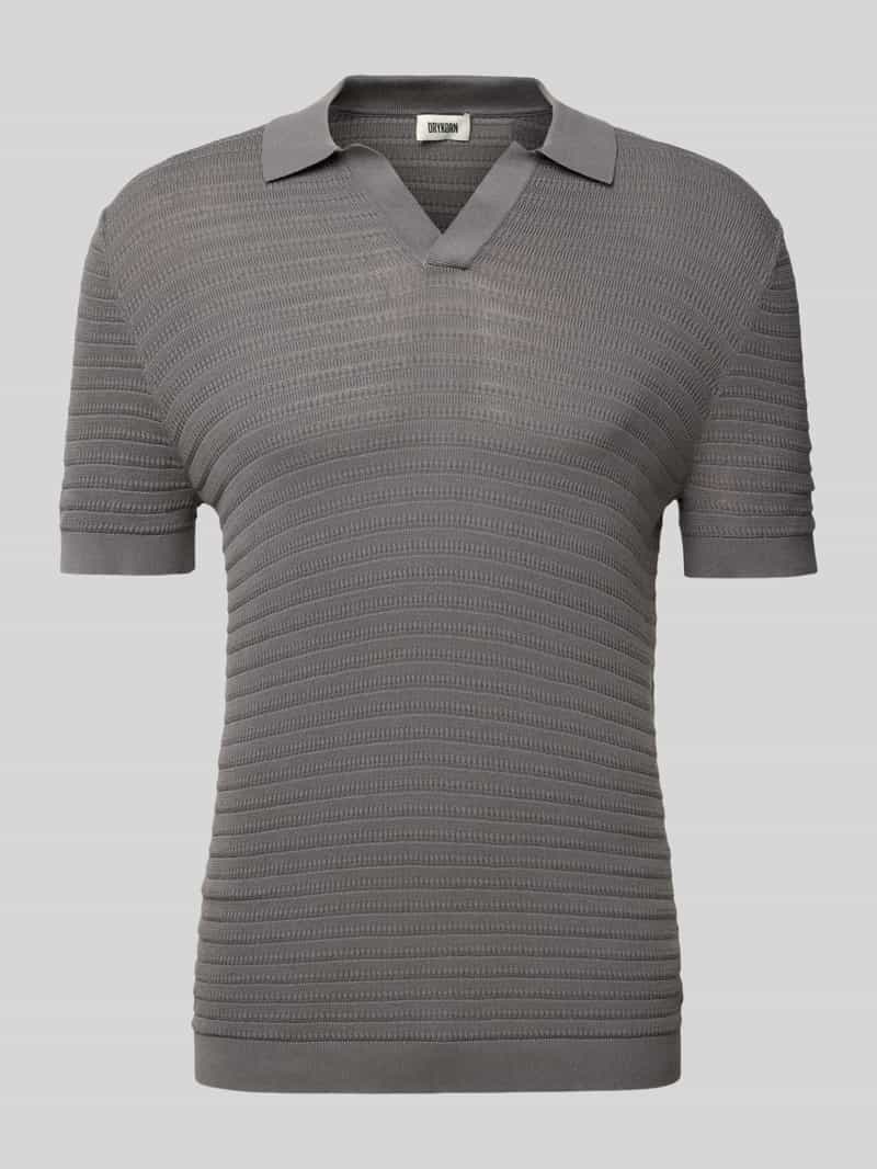 drykorn Regular fit poloshirt met V-hals model 'BRAIAN'