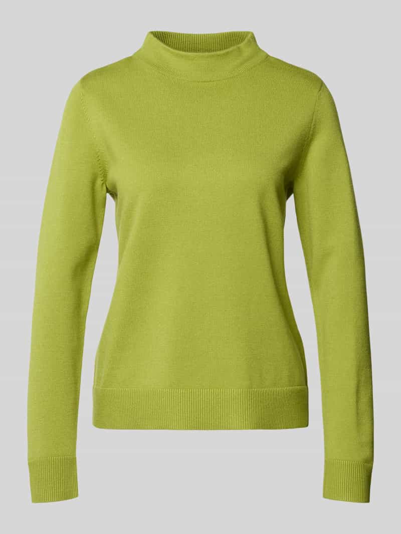 Betty Barclay Gebreide pullover van viscosemix met opstaande kraag