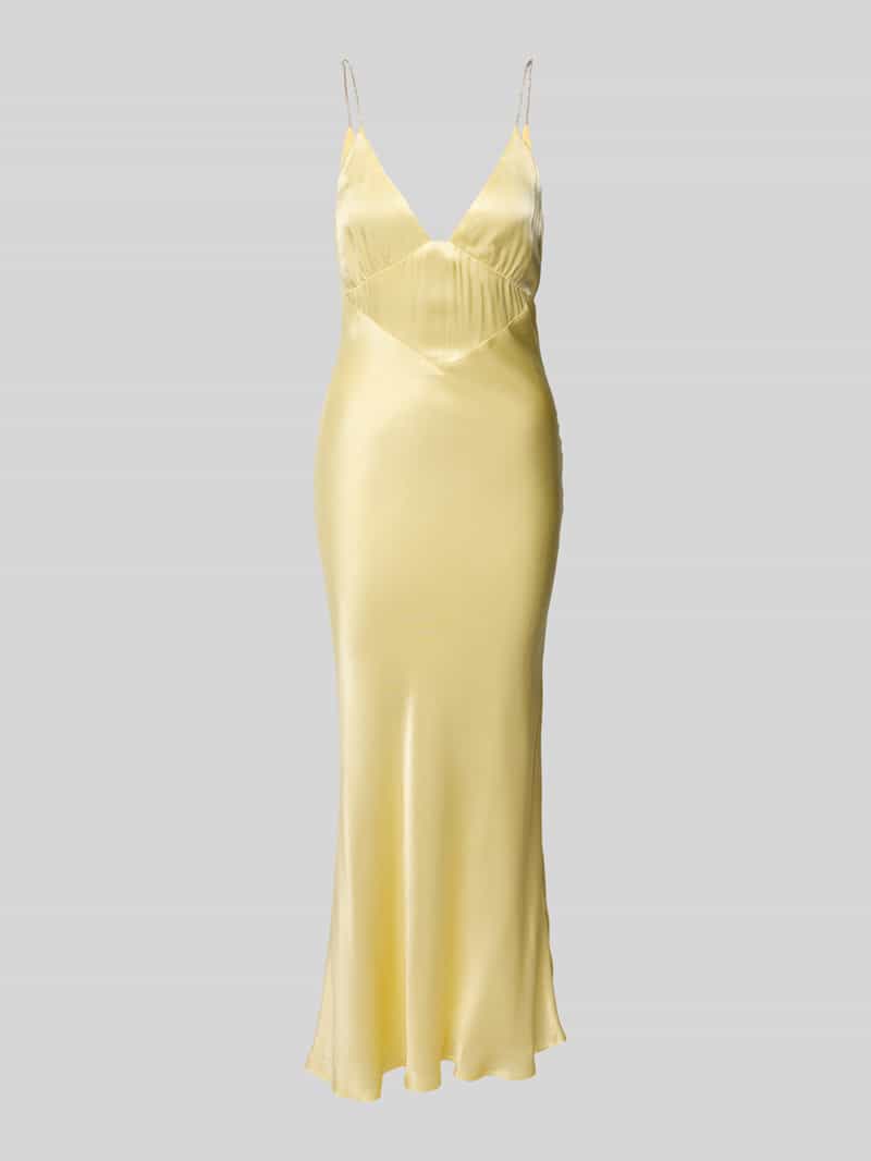 bardot Avondjurk met V-hals model 'CAPRI DIAMONTE'