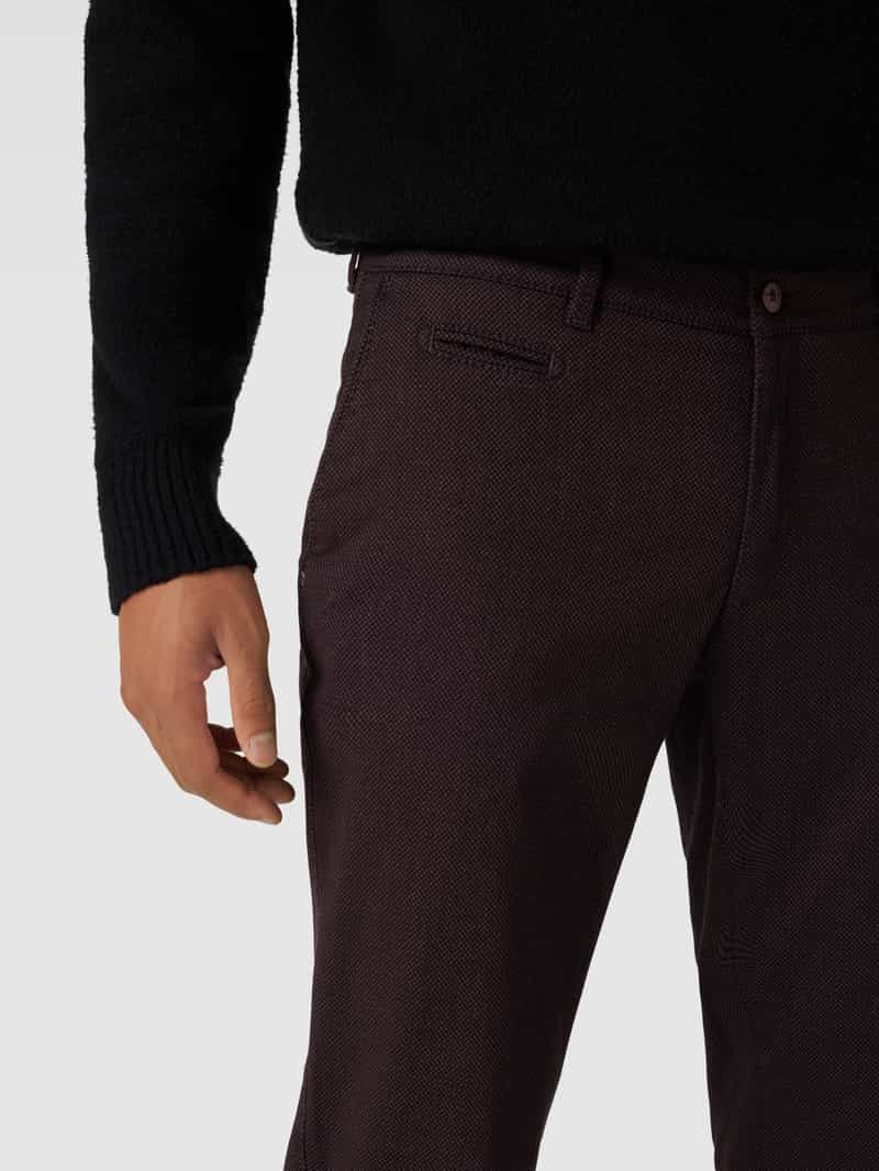 BRAX Regular fit broek met structuurmotief model 'Fabio'