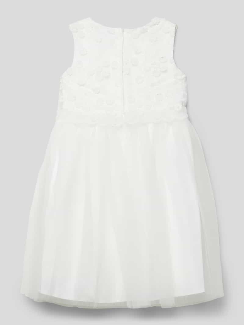 Jurk van tule met bloemenapplicaties Happy Girls