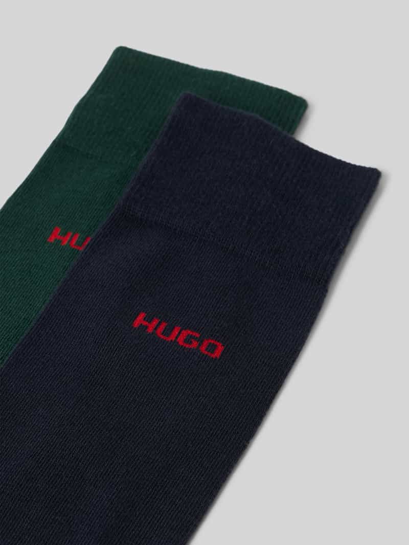 HUGO Kousen van katoenmix per 2 paar