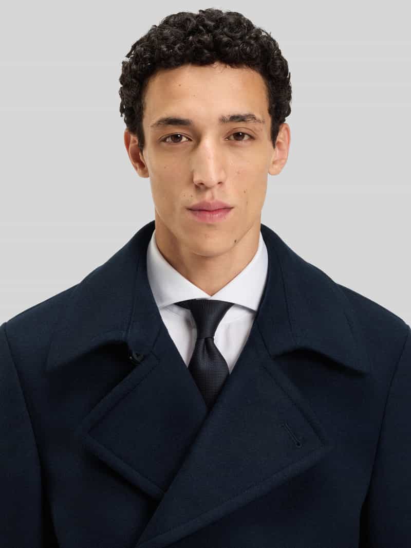 Boss Slim fit trenchcoat van een mix van wol en kasjmier model 'HYDE'
