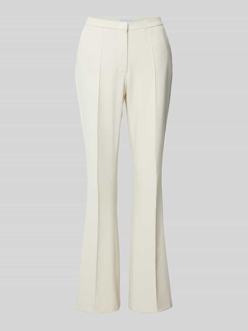RAFFAELLO ROSSI Flared stoffen broek met siernaden en viscoe model 'DORO'
