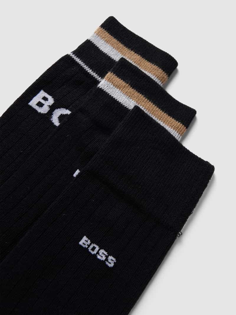 Boss Sokken met labeldetail in een set van 3 paar