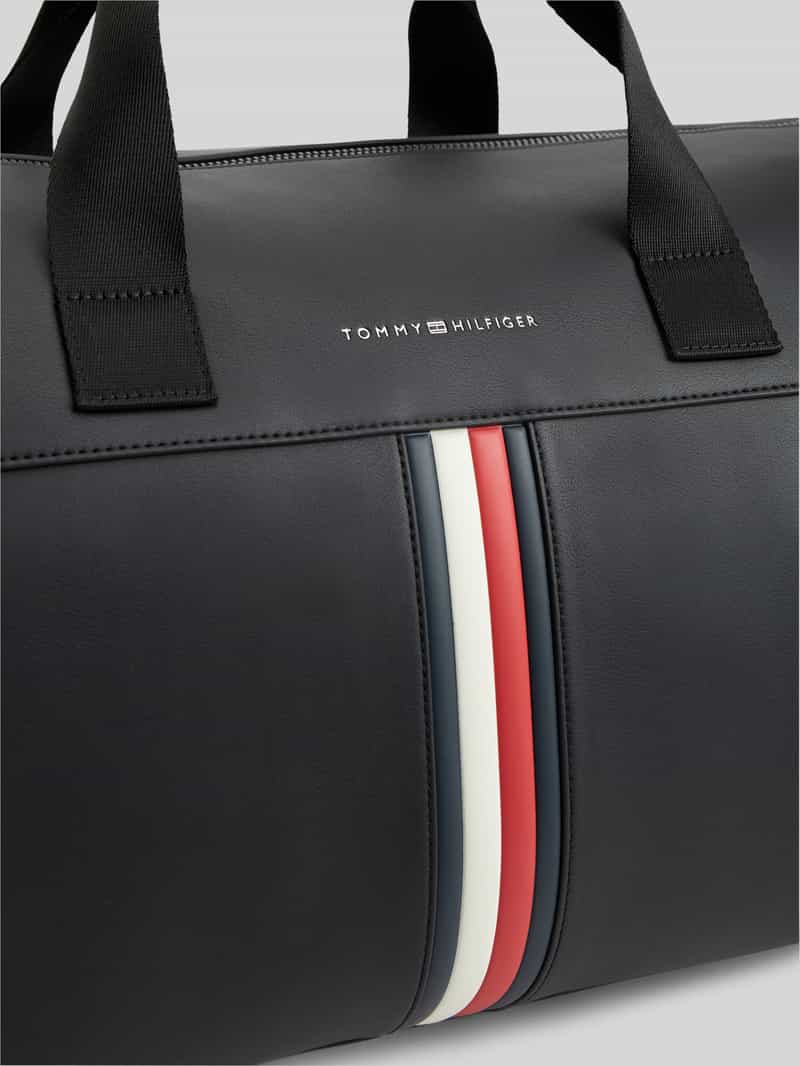 Tommy Hilfiger weekendtas met logodetail zwart, foto 4