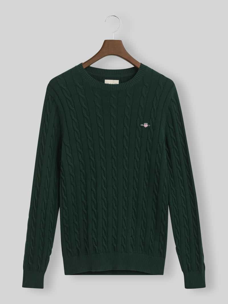 Gant Gebreide pullover met ronde hals