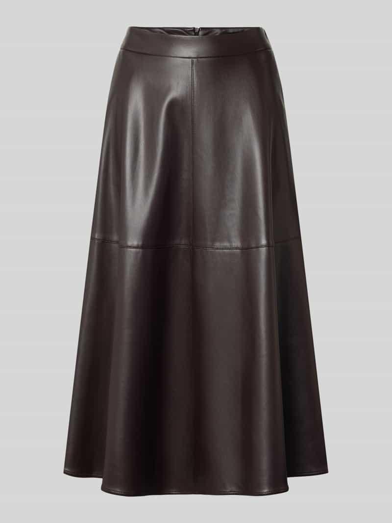 Oui Midirok in leerlook met ritssluiting