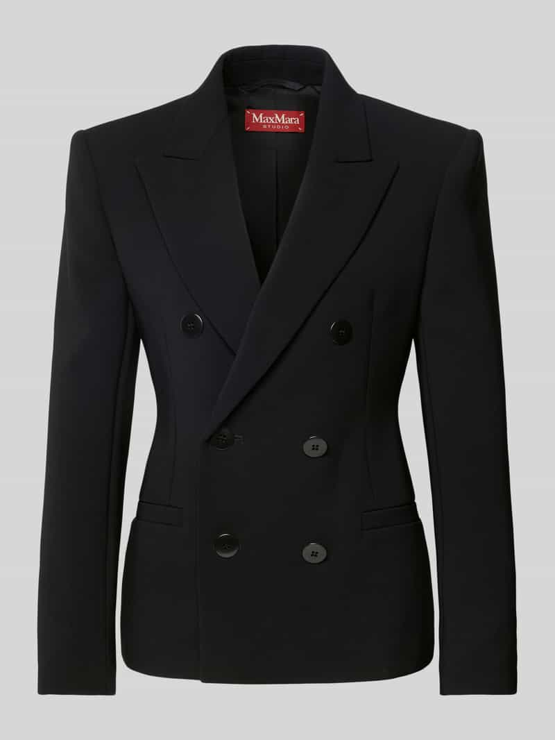 Max Mara Studio Blazer met strookzakken, model 'KEY'