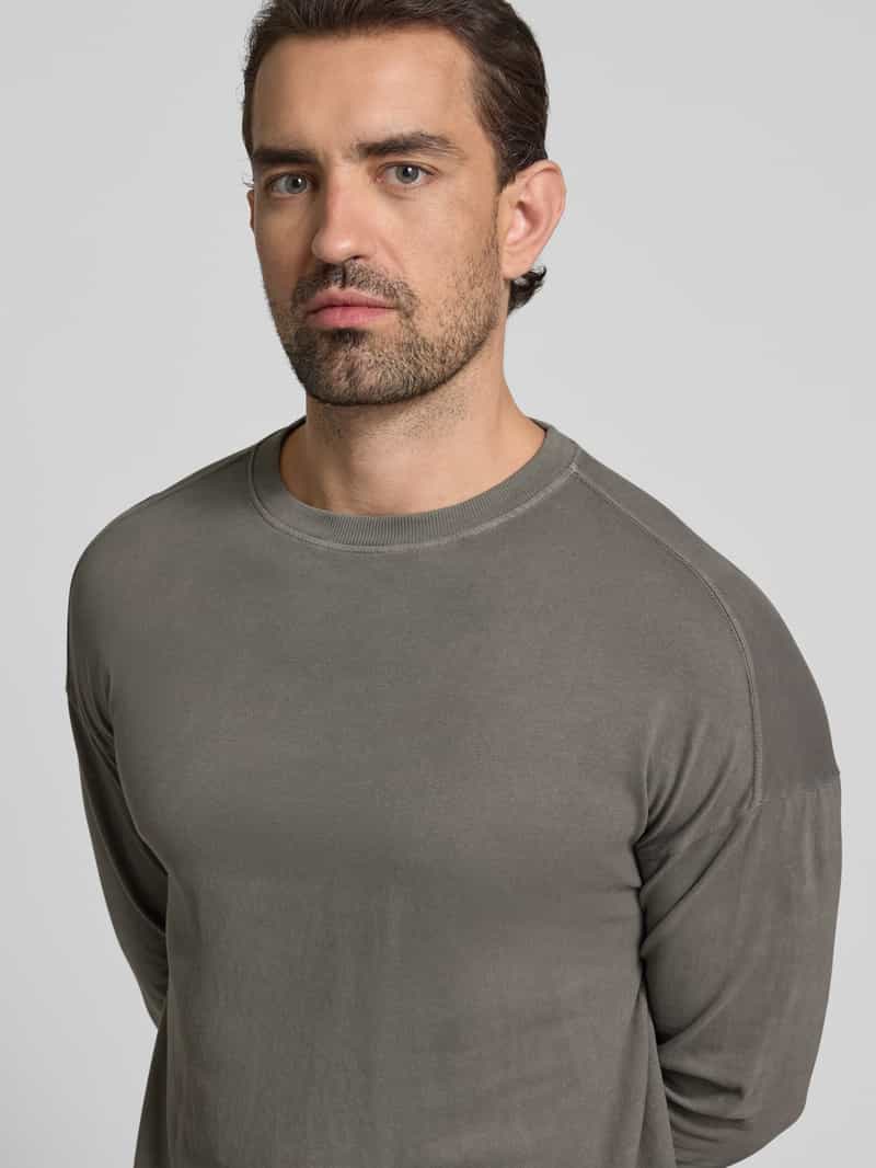 drykorn Shirt met lange mouwen en ronde hals model 'MARRIO'