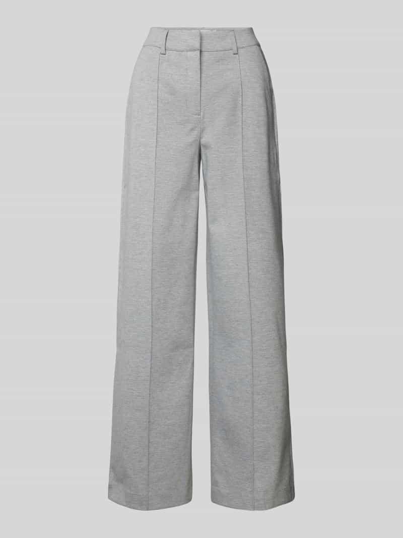 Ichi Stoffen broek met vaste persplooien model 'KATE'