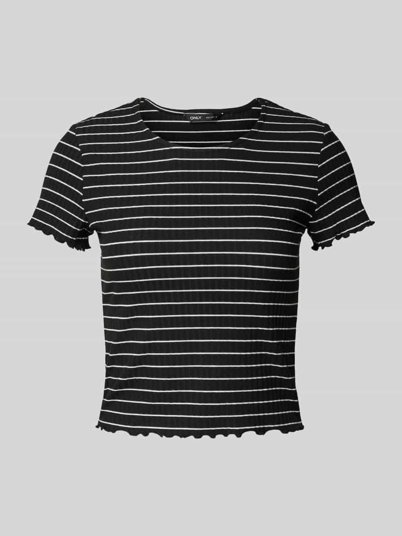 Only Shirt met ronde hals ONLEMMA STRIPE S/S TOP