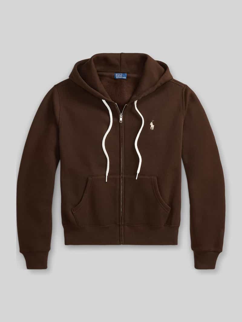 Polo Ralph Lauren Regular fit sweatjack van katoenmix met capuchon