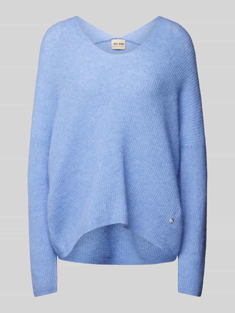 MOS MOSH Gebreide pullover met V-hals model 'THORA'