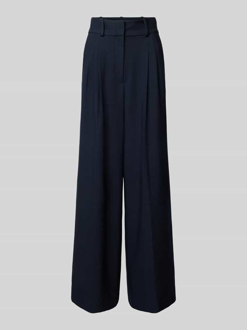 Ivy Oak Wide leg stoffen broek met bandplooien model 'PRESCILLIA ANN'