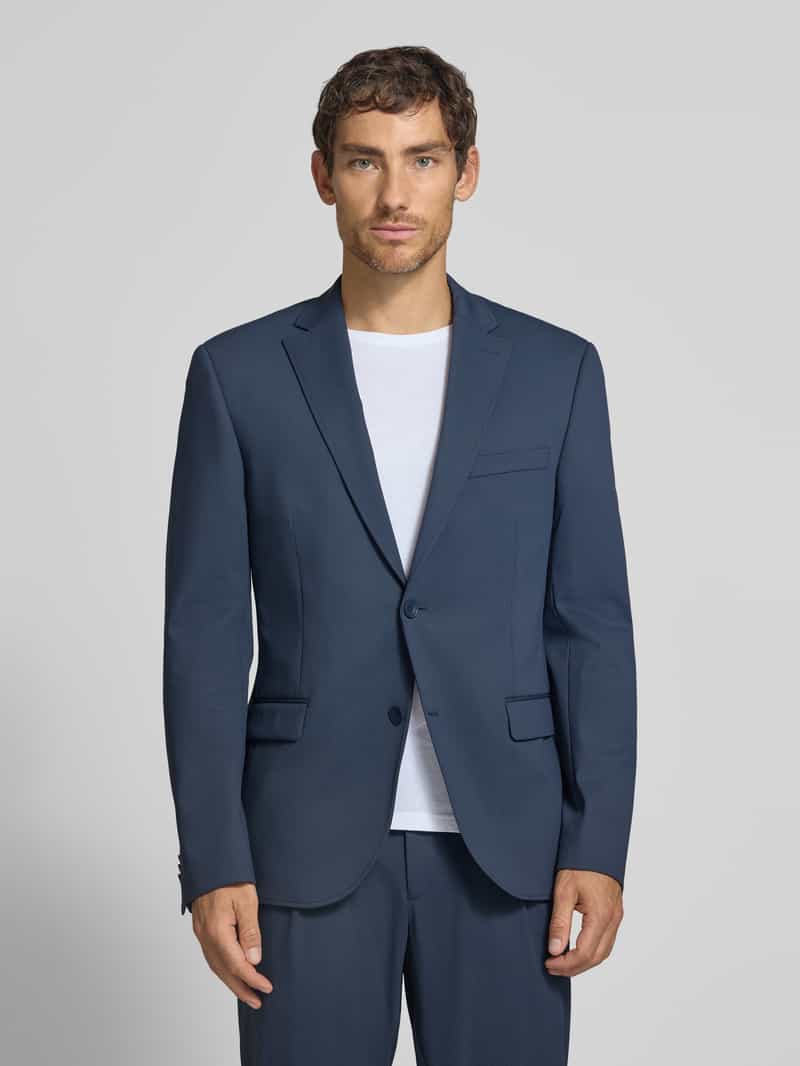 Bugatti Slim fit 2-knoops colbert met klepzakken