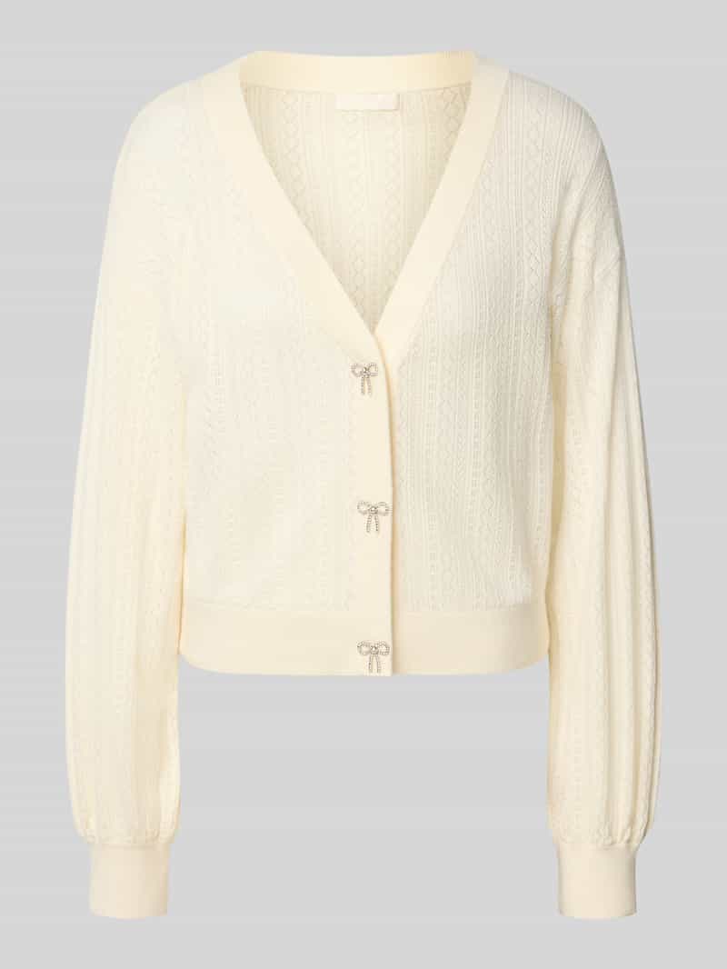 Guess Gebreid jack van viscosemix met V-hals model 'LYLA'