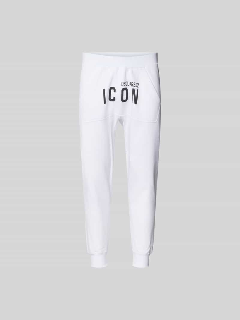 Sweatpants met labelprint