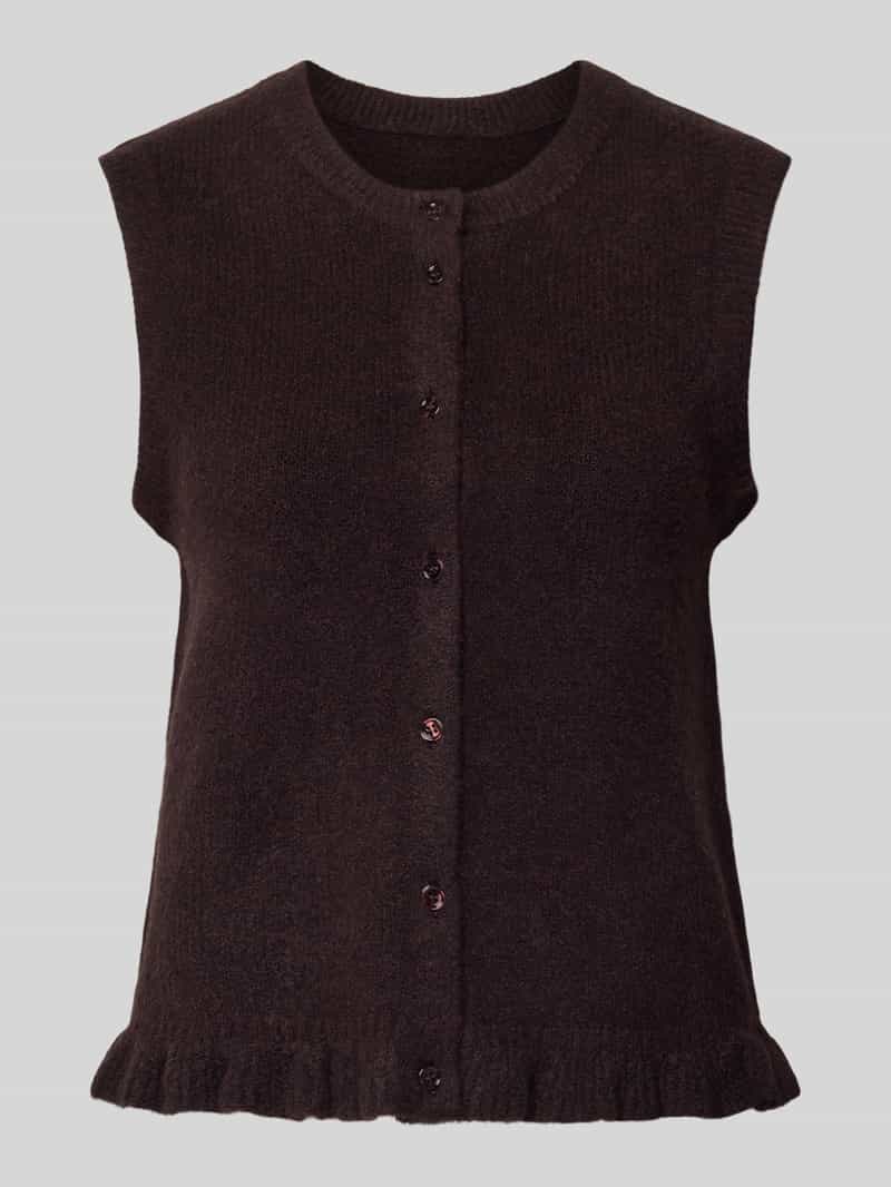 MbyM Mouwloos vest met ronde hals model 'Frilana'
