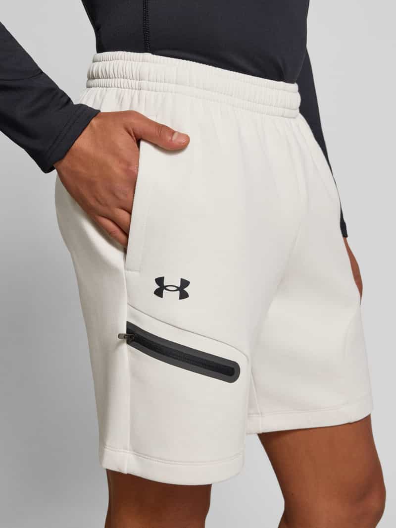 Under Armour Relaxed fit sweatshorts met logoprint model 'Unstoppable'