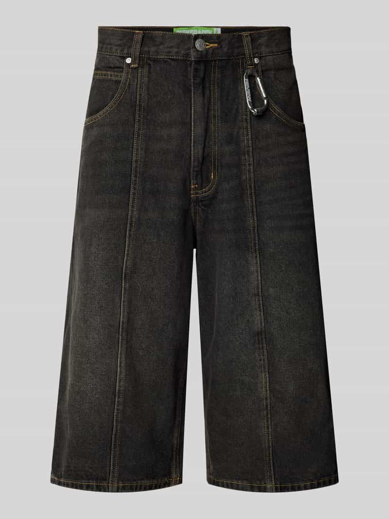 Superbaggy fit korte jeans in 5-pocketmodel