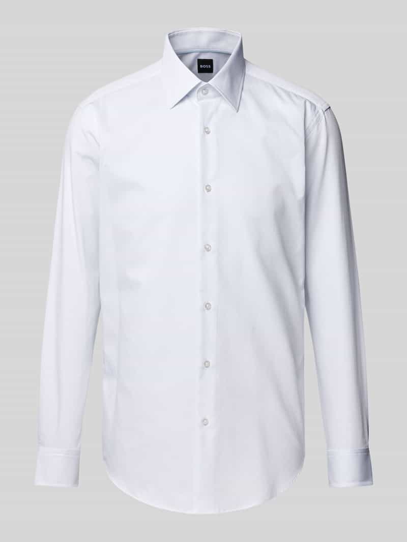 Boss Slim fit zakelijk overhemd met kentkraag model 'Joe'