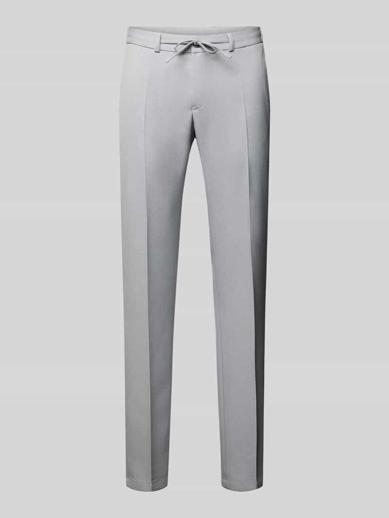 Zuitable Slim fit pantalon met persplooien model 'SPARTAFLEX'
