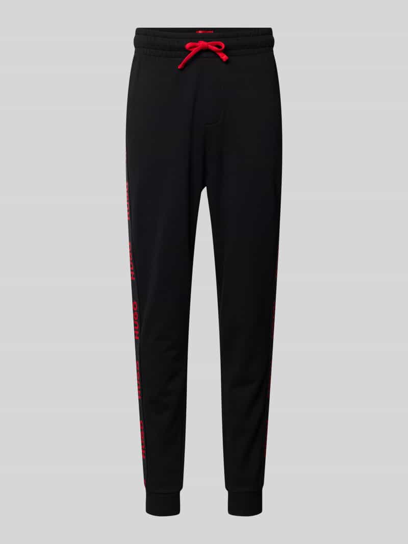 HUGO Sweatpants met labeldetails, model 'Sporty'