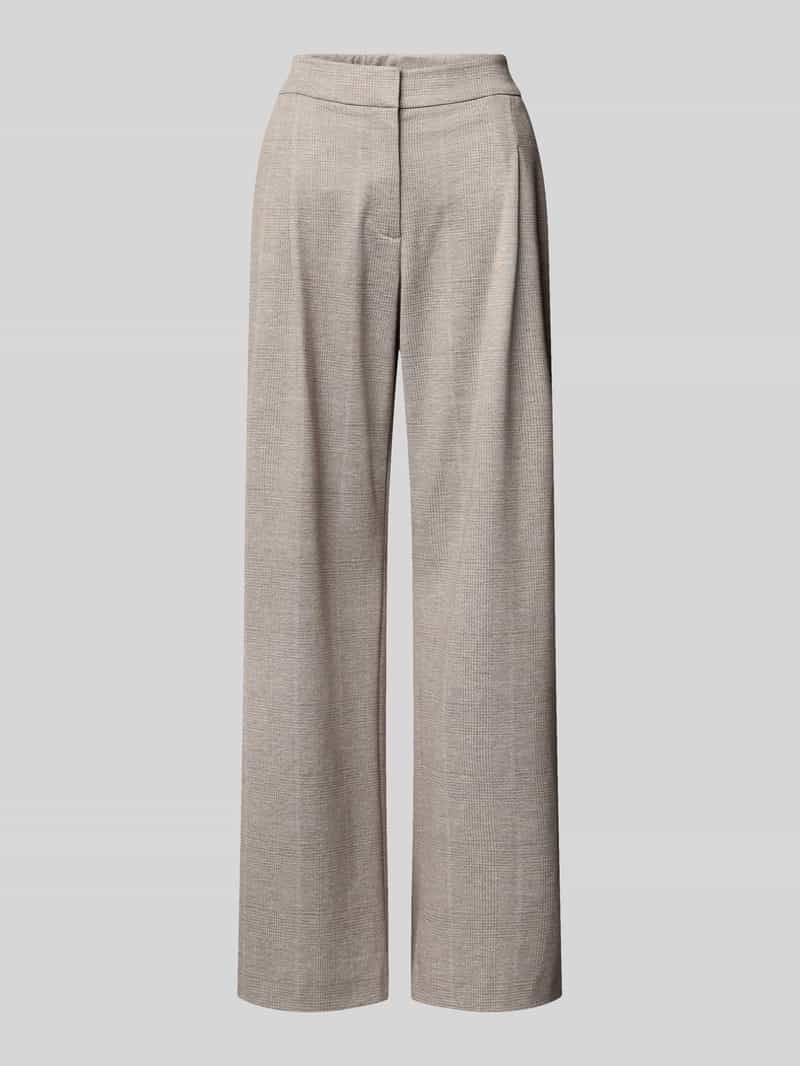 s.Oliver - female - Broek met plooien en een subtiel patroon